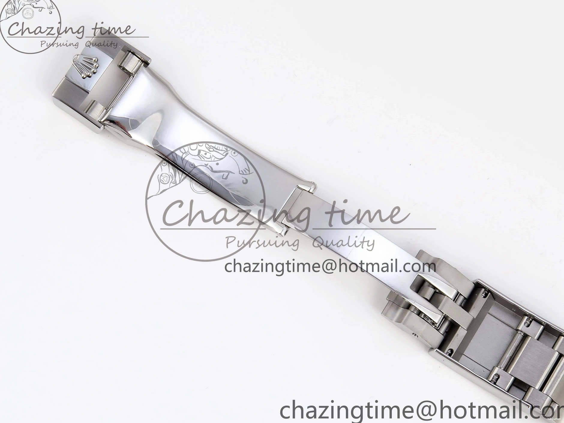 116509 OMF DIAL SS BEST ON A7750 DAYTONA BLUE MOVEMENT) SS STICK BRACELET (SLIM EDITION 1219